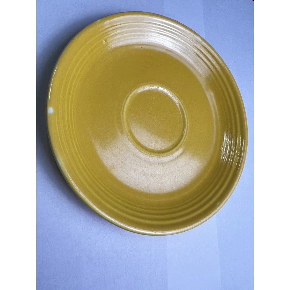 Vintage Genuine‎ Fiesta HLC USA Yellow Saucer Plate